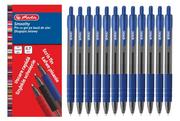 Długopisy - Herlitz Herlitz Długopis żelowy Smoothy wkład niebieski 0,7mm 12szt HERL3871 - miniaturka - grafika 1