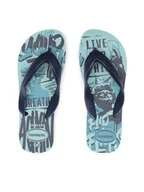 Klapki i japonki męskie - Havaianas Japonki 41402842404 Niebieski - miniaturka - grafika 1