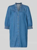Sukienki - Zwiewna sukienka jeansowa z czystej Baqumwolle Model 'RAYA' - miniaturka - grafika 1