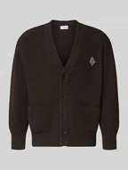 Swetry męskie - Kurtka o kroju relaxed fit z dzianiny z mieszanki bawełny model ‘COTES PERLEES’ - miniaturka - grafika 1