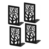 Podpórki do książek - Podpórka Ad25, Drzewko, Czarny Strukturalny, Kpl. 4Szt - miniaturka - grafika 1