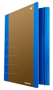 Donau Teczka z gumką kartonowa A4 500g LIFE niebieska /2060001FSC-10/ DN1163-1 - Teczki i skoroszyty - miniaturka - grafika 1