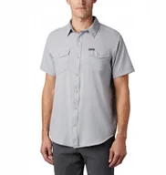 Koszulki męskie - Columbia Utilizer II Solid Short Sleeve Shirt 1577762039 gray S - miniaturka - grafika 1