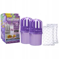 Domowe osuszacze powietrza - 2x pochłaniacz wilgoci HumiStop Aroma + 2x wkład 280g zapach lawenda - miniaturka - grafika 1