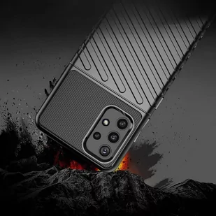 Thunder Case elastyczne pancerne etui pokrowiec Samsung Galaxy A32 4G czarny - Etui i futerały do telefonów - miniaturka - grafika 4