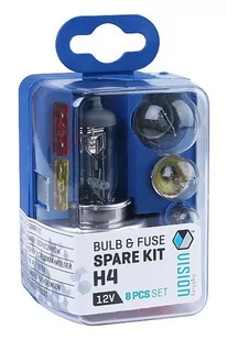 Grene Vision Zestaw żarówek i bezpieczników VISION H4 12V 8 elementów M21-0224 - Żarówki samochodowe - miniaturka - grafika 1