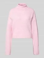 Swetry damskie - Golf o kroju relaxed fit z dodatkiem wełny model ‘MELANIE’ - miniaturka - grafika 1