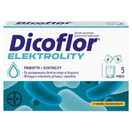 Układ pokarmowy - Dicoflor Elektrolity, dla dzieci i dorosłych, smak bananowy, 10 saszetek USZKODZONE OPAKOWANIE - miniaturka - grafika 1