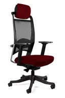 Fotele i krzesła biurowe - Wysoki fotel ergonomiczny, biurowy, Fulkrum, deepred - miniaturka - grafika 1