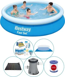 Oferta basenowa - Bestway Fast Set 366x76 cm Rund - Baseny ogrodowe - miniaturka - grafika 1