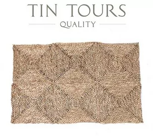 PROSTOKĄTNA MATA PODŁOGOWA Z TRAWY MORSKIEJ 60x90 cm - Dywany - miniaturka - grafika 1