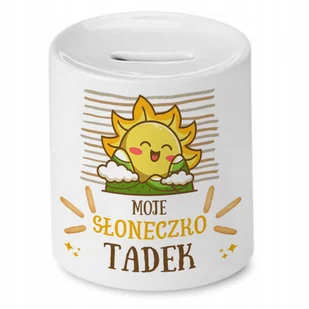 Skarbonka 330 ml Dla Tadka Syna Dziecka Prezent z Nadrukiem ze Zdjęciem - Skarbonki - miniaturka - grafika 1