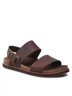 Klapki i japonki męskie - Timberland Sandały Amalfi Vibes 2Band Sandal TB0A419HV131 Brązowy - miniaturka - grafika 1