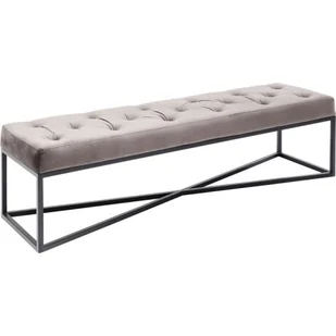 Ławka Crossover Grey Black 150x40cm - Ławki do przedpokoju - miniaturka - grafika 1