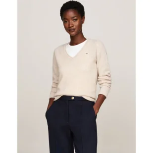 Tommy Hilfiger Wełniany sweter | Regular Fit - Swetry damskie - miniaturka - grafika 1