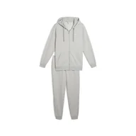 Dresy męskie - Męskie dres z kapturem PUMA Light Gray Heather - miniaturka - grafika 1