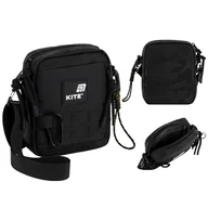 Torby szkolne - TOREBKA CROSSBODY TORBA NA RAMIE CZARNA MŁODZIEŻOWA KITE - miniaturka - grafika 1