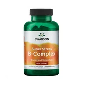 Witaminy i minerały - SWANSON Super Stress B Complex z Witaminą C 100 kapsułek - miniaturka - grafika 1