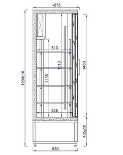 Szafa chłodnicza CC 1600 SGD - Szafy i witryny chłodnicze - miniaturka - grafika 2