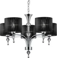 Lampy sufitowe - Lampa wisząca Azzardo Klasyczna lampa wisząca Impress nad stół czarna chrom - miniaturka - grafika 1