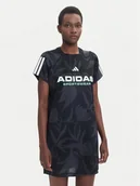 Sukienki - adidas Sukienka codzienna Tiro x Common Goal Graphic JL7638 Czarny Loose Fit - miniaturka - grafika 1