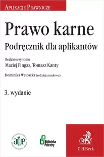 Prawo karne. Podręcznik dla aplikantów - E-booki - prawo - miniaturka - grafika 1