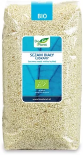 Bio Planet SEZAM BIAŁY ŁUSKANY BIO 1 kg - Zdrowa żywność - miniaturka - grafika 1