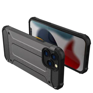 Hybrid Armor etui iPhone 14 Pro Max pancerny hybrydowy pokrowiec czarny - Etui i futerały do telefonów - miniaturka - grafika 2