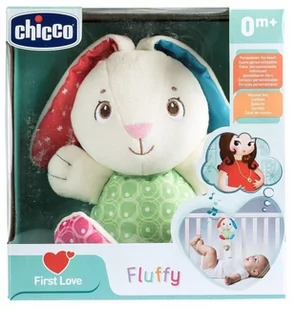 Chicco First Love Grający królik Fluffy - Zabawki interaktywne dla dzieci - miniaturka - grafika 3