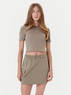 Koszulki i topy damskie - Guess T-Shirt V5YP08 K8RT2 Khaki Slim Fit - miniaturka - grafika 1