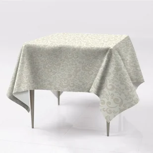 Kolorowy obrus na stół prostokątny Wzór barokowy, Fabricsy, 150x150 cm - Obrusy i serwetki - miniaturka - grafika 1