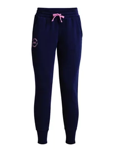 Under Armour Spodnie dresowe w kolorze granatowym - Spodnie sportowe damskie - miniaturka - grafika 1