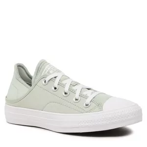 Trampki damskie - Trampki Converse Ctas Crush Heel Ox A04369C Summit Sage/White/Summit Sage - grafika 1