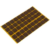Zawiasy, okucia i inne akcesoria - Podkładki filcowe samoprzylepne brąz 15 x 15 45 szt. - miniaturka - grafika 1