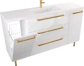 Szafki łazienkowe - Szafka Umywalkowa Stojąca ATHOS 140 cm K D UZ - miniaturka - grafika 1