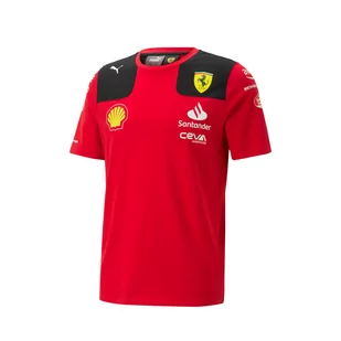 Koszulka T-shirt męska Sainz Team Ferrari F1 2023 - Odzież do sportów motorowych - miniaturka - grafika 1