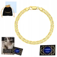 Bransolety męskie - Bransoletka Złota Męska Gucci Marina Żyletka 21cm Pełna Mocna Gruba 2,3 mm - miniaturka - grafika 1