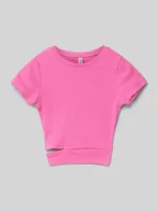 Koszulki dla dziewczynek - T-shirt z wycięciem - miniaturka - grafika 1