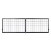 Bramy garażowe - NATERIAL Brama dwuskrzydłowa Modus 5x1.5 m antracytowa - miniaturka - grafika 1