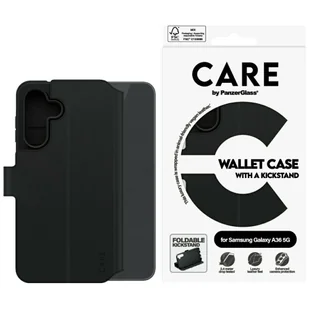 Etui CARE by PanzerGlass Feature Wallet Kickstand do Samsung Galaxy A36 5G czarny - Etui i futerały do telefonów - miniaturka - grafika 1