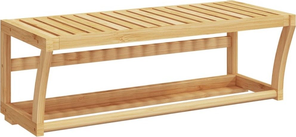 vidaXL Wieszak ścienny na ręczniki 60x25x20 cm bambusowy