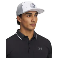 Czapki męskie - Męska czapka z daszkiem Under Armour M Iso-chill Drive Mid STR - szara - miniaturka - grafika 1