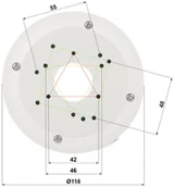 Akcesoria do monitoringu - UCHWYT KAMERY BCS-ATA12456 BCS UNIVERSAL - miniaturka - grafika 1