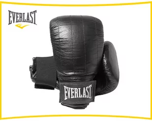 Everlast Leather Pro Boston Boxing Gloves - Black M - Rękawice do ćwiczeń - miniaturka - grafika 1