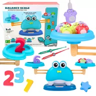 Klocki - Waga Szalkowa Krab Wędkowanie Na Magnes Klocki Matematyka Po Angielsku 3W1 - miniaturka - grafika 1