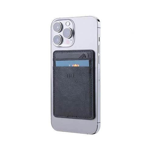 Xoopar Iné Mini funkcja NFC, kompatybilna z Mag-Safe, portfel, iPhone i Android, skórzany pokrowiec na karty z recyklingu RFID z magnesem Mag-Safe, czarny