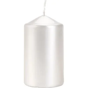 Świeca walec SW60/100-190 perłowy biały BISPOL - Świece - miniaturka - grafika 1