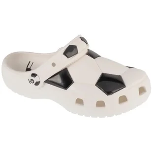 Klapki Crocs Classic Soccer Ball Clog Jr 210157-103 białe - Buty dla dziewczynek - miniaturka - grafika 1