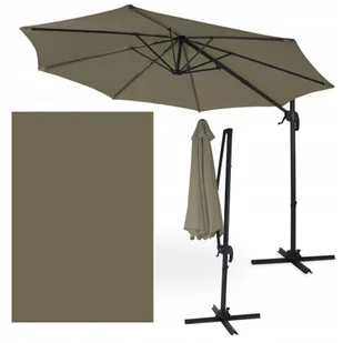 Parasol z masztem bocznym HAVANA 3m Taupe - Focus Garden - Parasole ogrodowe - miniaturka - grafika 1