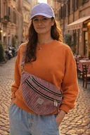 Nerki - Maxi nerka damska sztruksowa Wrzosowa - miniaturka - grafika 1